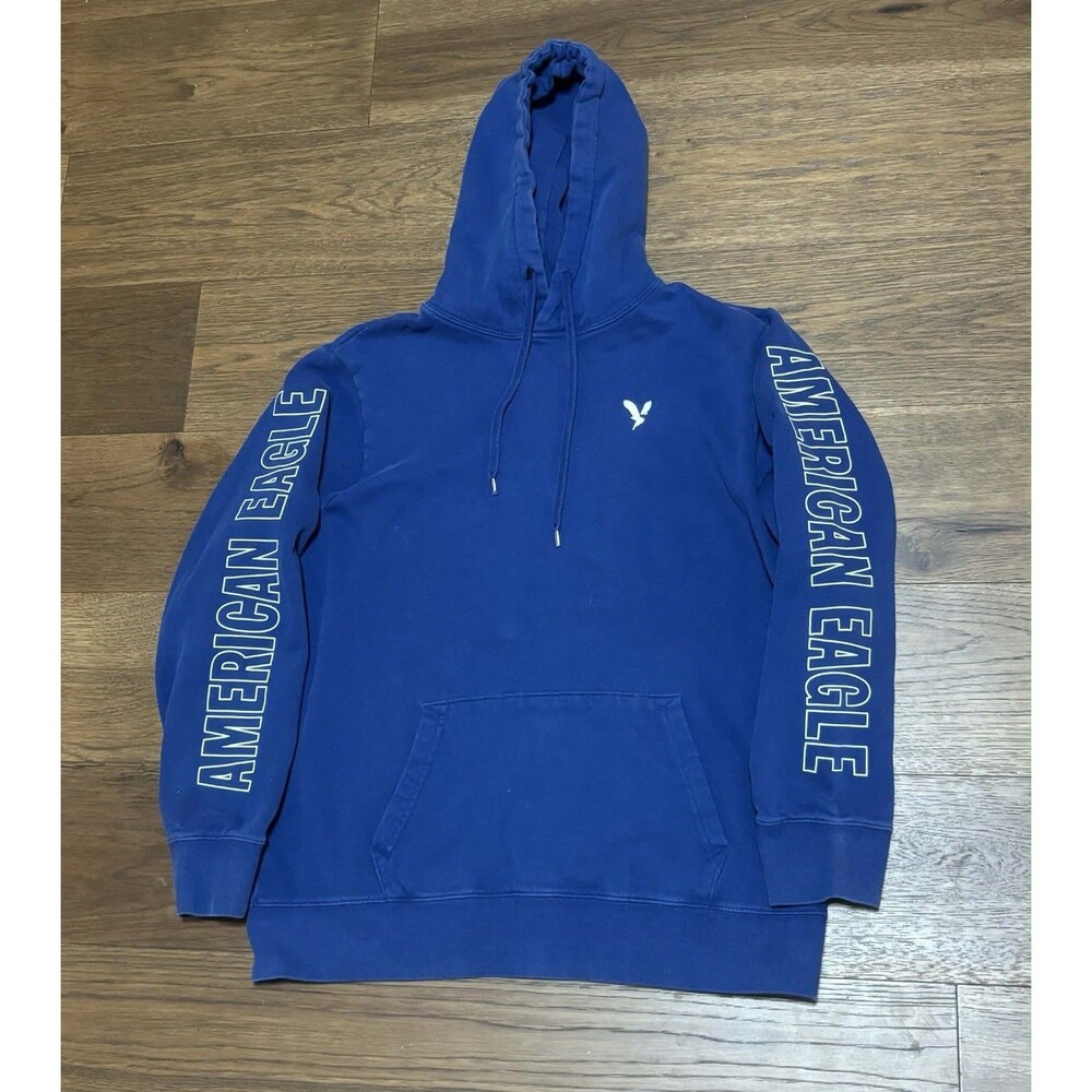 Vintage Y2K American Eagle Outfitters Super Soft Blue Hoodie Men’s Size XLT